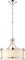 Denver 2-Light Pendants Mounted Pendant Light Fixture in Polished Nickel Finish